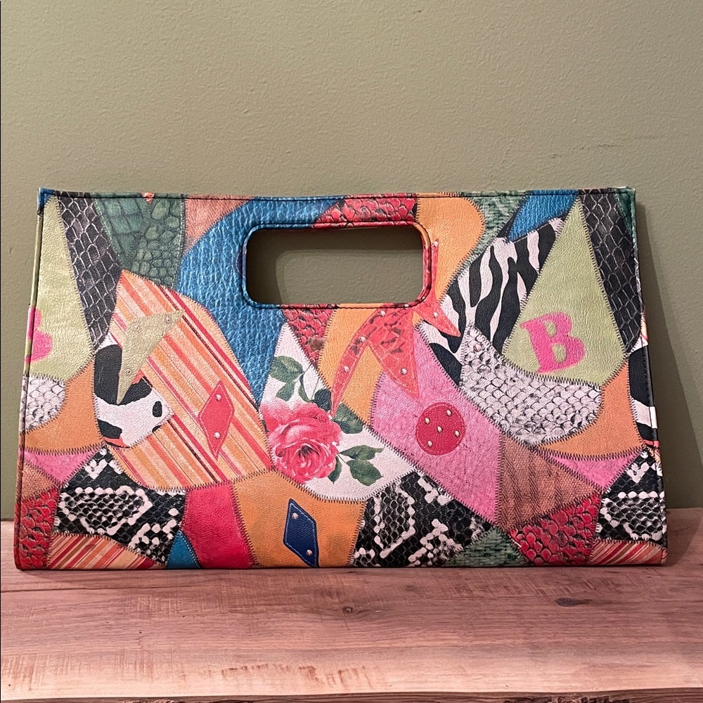 Giannini Colorful Patchwork Clutch Bag